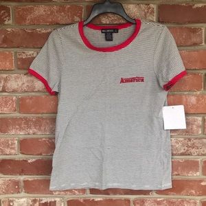 NWT America Ringer Tee